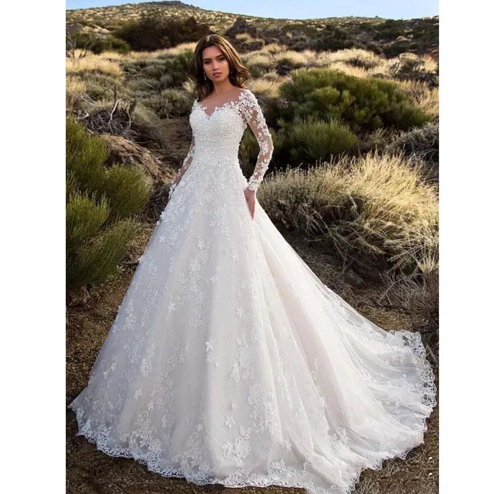 

ТРАПЕЦИЕВИДНОЕ свадебное платье, садовое фатиновое кружевное платье для невесты с бабочкой, женское платье невесты, индивидуальный пошив