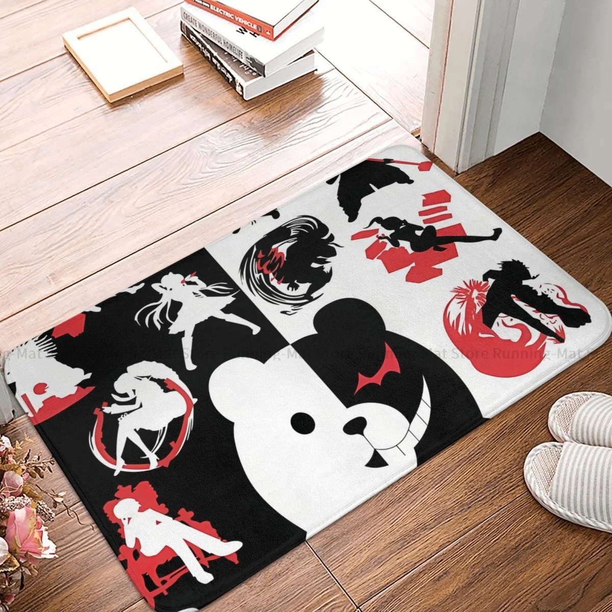 

Danganronpa Makoto Game Bath Mat Welcome To Your Despair Doormat Kitchen Carpet Entrance Door Rug Home Decoration