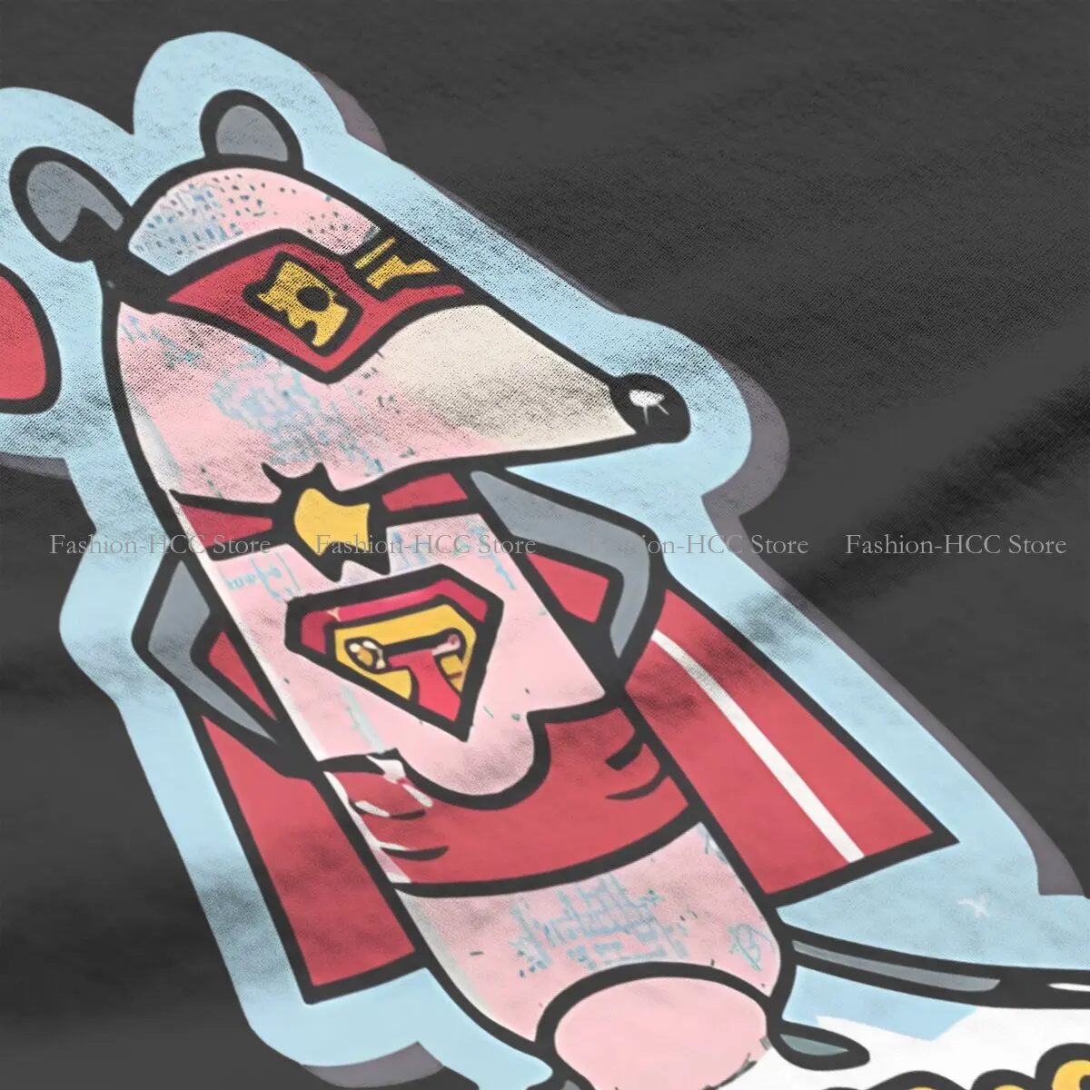 Футболка из полиэстера с круглым вырезом и надписью Superhero