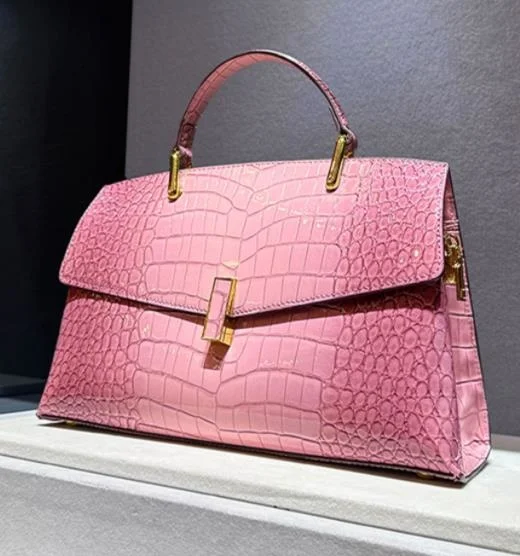 

Женская кожаная сумка с крокодиловым узором, роскошная модная дамская сумка-ракушка, новинка 2023, сумки через плечо, мессенджер с верхней ручкой