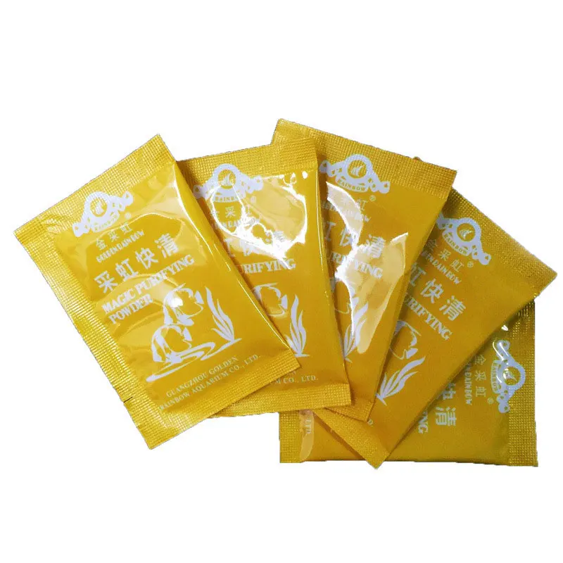 

5 packs/box aquarium fish tank purification powder fast water purification fish tank purifier water quality treatment