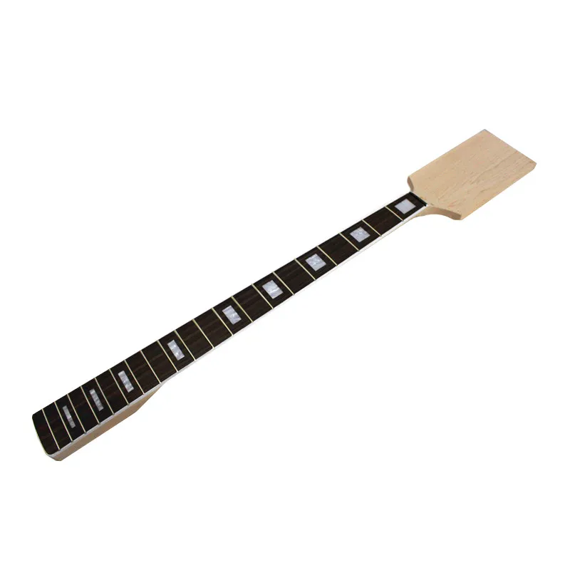 Disado 20 Frets Paddle Headstock DIY Maple Electric Bass Guitar Neck Rosewwood Fingerboard Inlay Block Guitar Accessories Parts