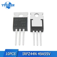 10pcs irfz44n mosfet transistors kit 49a 55v to 220 power mos irfz44npbf n channel electronic component to220 transistor set