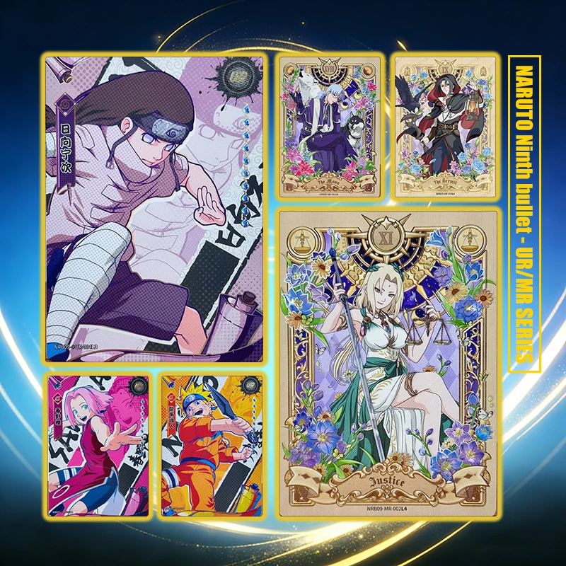 Фото Коллекционные карточки KAYOU NARUTO MR UR SERIES: Узумаки Наруто, Орочимару, Цунаде, Джирайя, Гаара, Рок Ли — Японское аниме, игрушки, подарок №1