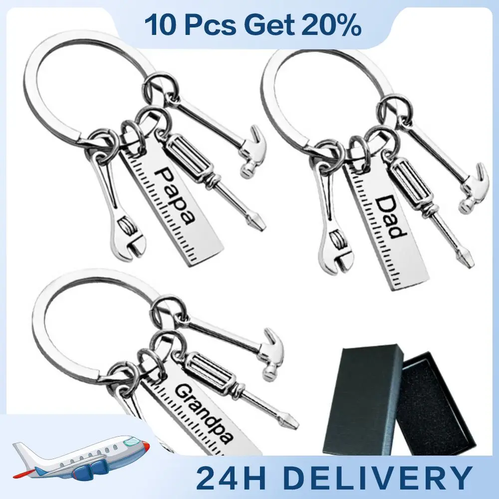 

Daddy Wrench Keychain Birthday Gift Hammer Wrench Charm Keychain Grandpa Fathers Day Gifts From Kids Fashion Jewelry