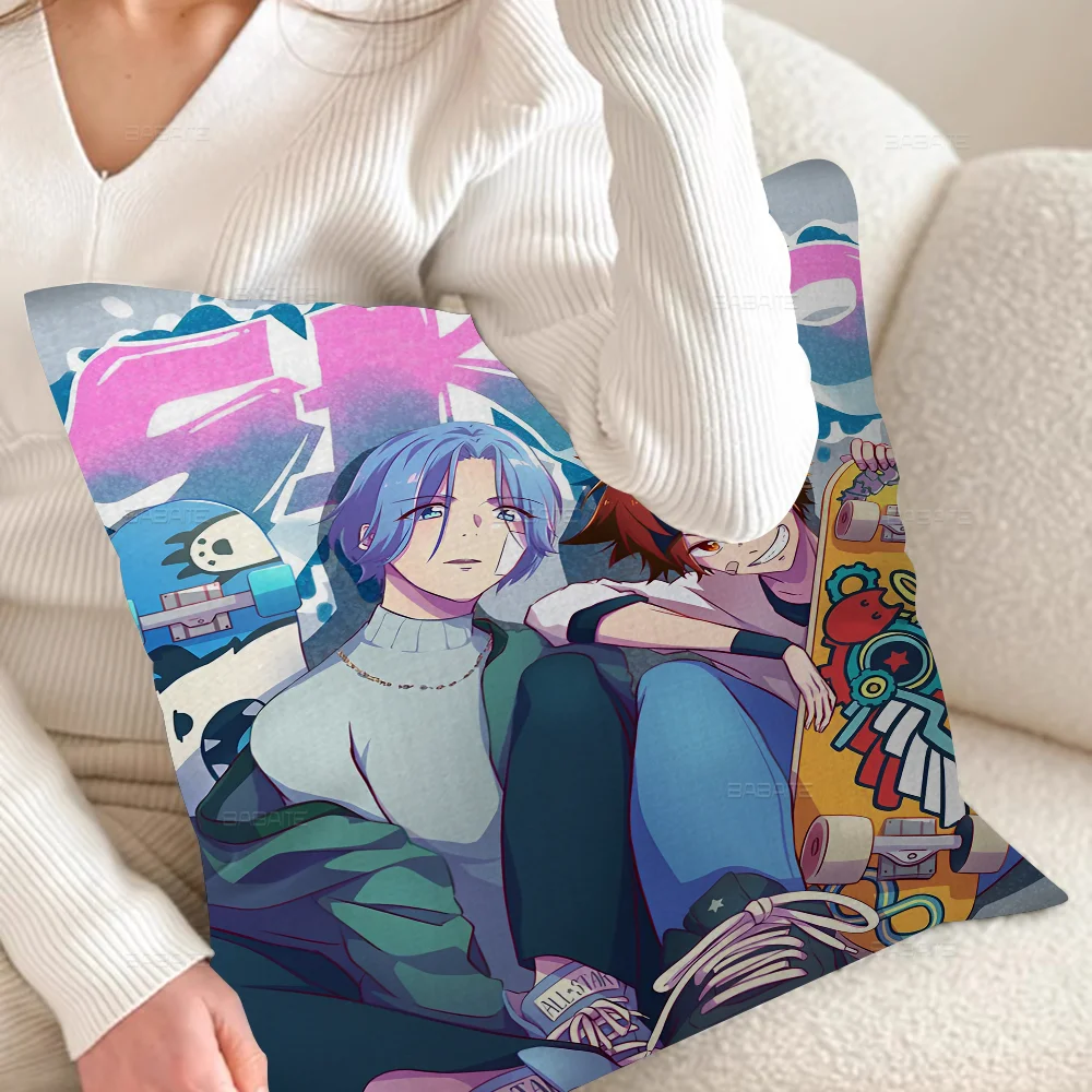 SK8 The Infinity Skateboard Decorative Room Aesthetics Pillow Case Home Decor Bedroom Sofa Bed Couch Cover 45x45