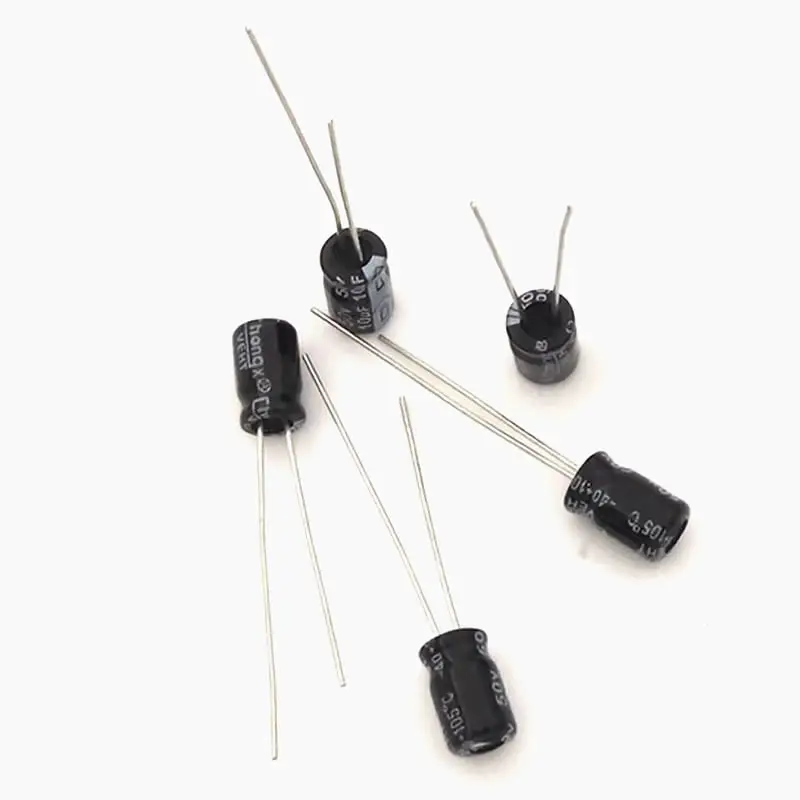 1000 шт. алюминиевый электролитический конденсатор 10 мкФ 50 в 5*7