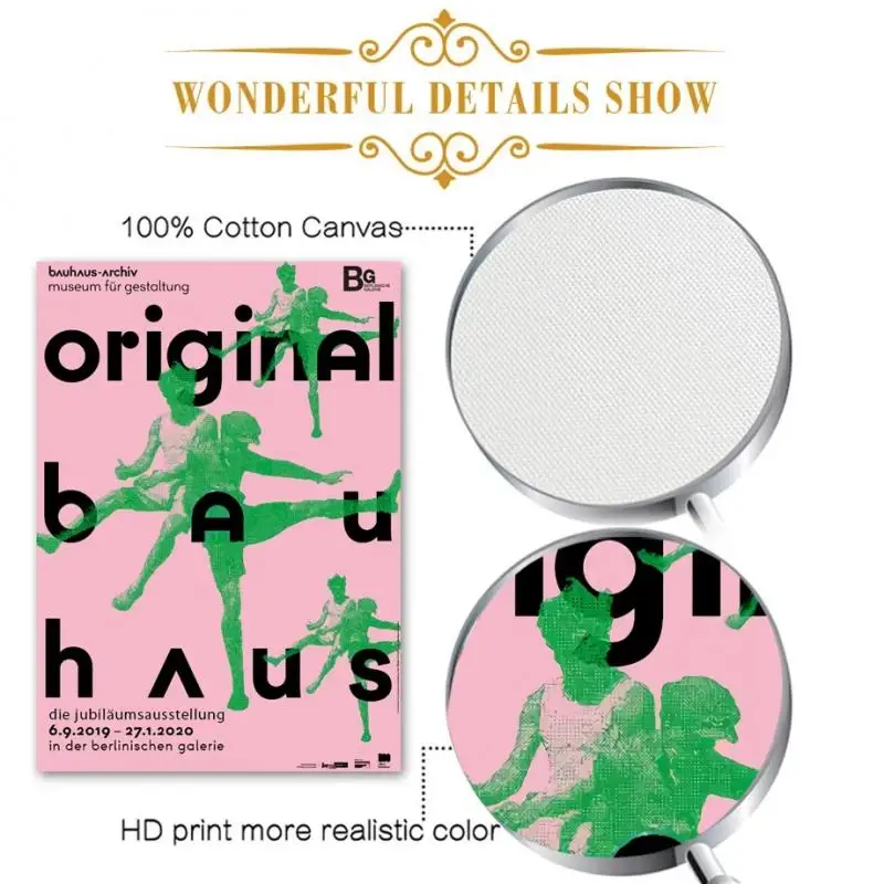 Абстрактный выставочный музей Bauhaus Картина на холсте современные скандинавские