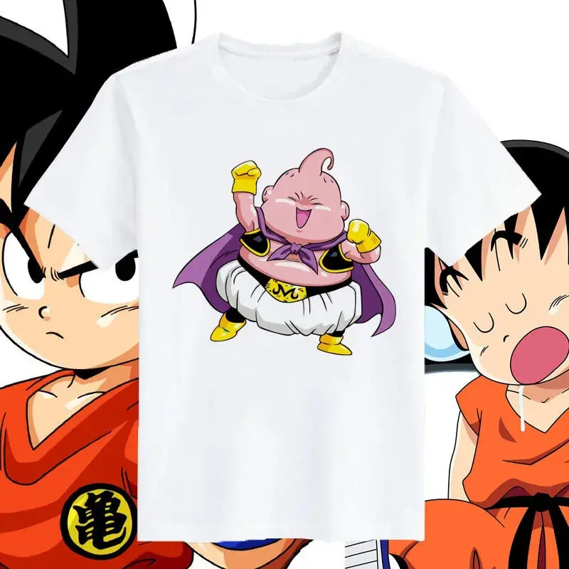 Фото Футболка Dragon Ball: Модный брендовый комплект для детей и родителей с Сунь Укуном, хлопковые свободные топы для лета №4