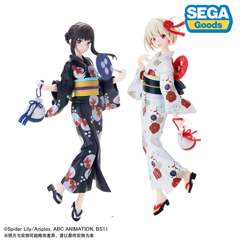 Оригинальная аниме-фигурка 19 см SEGA Lycoris Recoil Nishikigi Chisato Inoue Takina украшения для