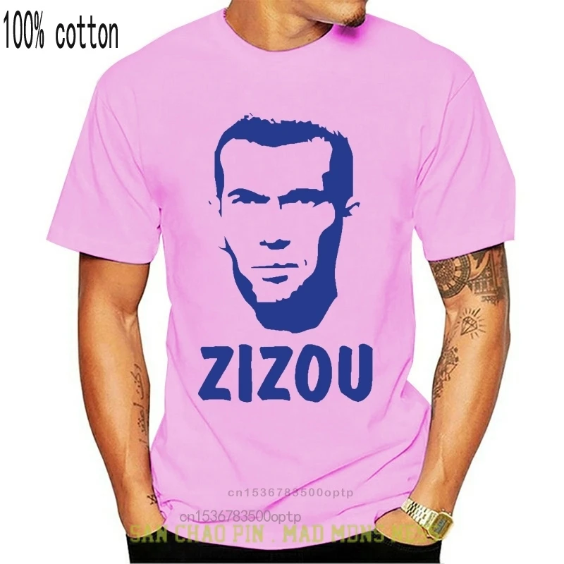 

Мужская футболка ZINEDINE ZIDANE ZIZOU, футболка отличного качества! Забавная футболка, Необычная футболка