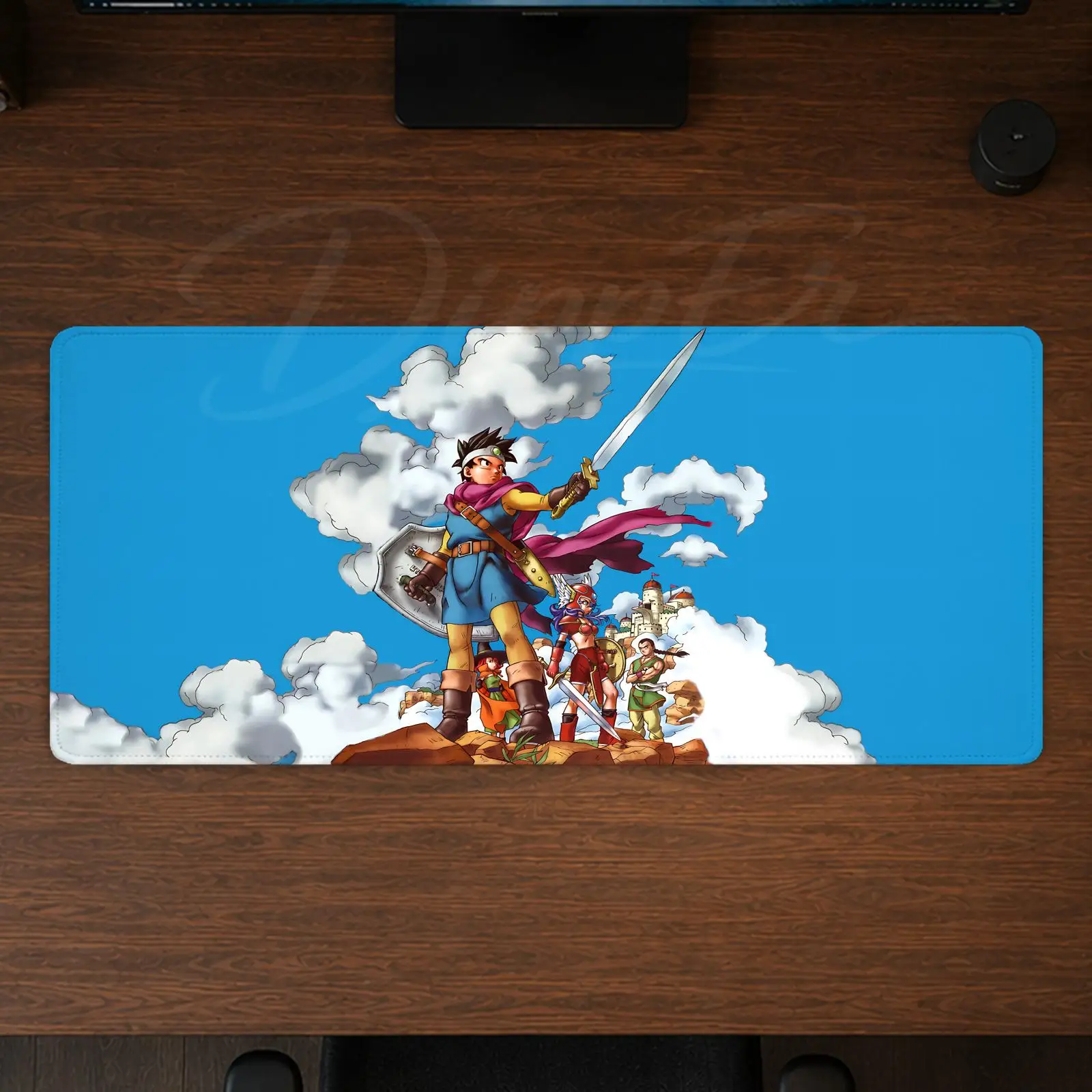 Фото Коврик для мыши Game Dragon Quest Xi, большой офисный коврик для стола, игровой коврик для мыши с резиновой подошвой, нескользящая подушка 900X400 №3