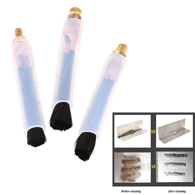 

Copper Head Weld Brushes For Weld Seam Bead Joint Cleaning Polishing Machine Welding Seam Cleaner Brush Industry M6/M8/M10 New