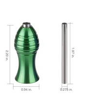 tattoo grip 25mm coil machine tube aluminum alloy green color special tools equipment spot wholesale from captainink
