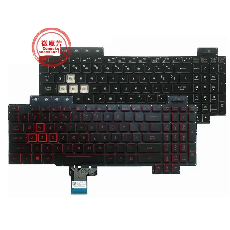 Клавиатура US/RU/SP для ASUS ROG FX504 FX504GD FX504GE FX504GM FX80 FX80GM FX505 V 170762 HS1 0KNR0-661PRU00 zx80g FX86 FX705 gl703