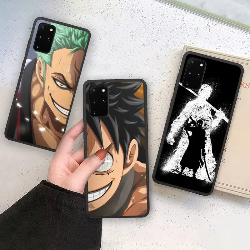 

Anime One Piece Roronoa Zoro Phone Case Soft For Samsung Galaxy Note20 ultra 7 8 9 10 Plus lite M21 M31S M30S M51 Cover
