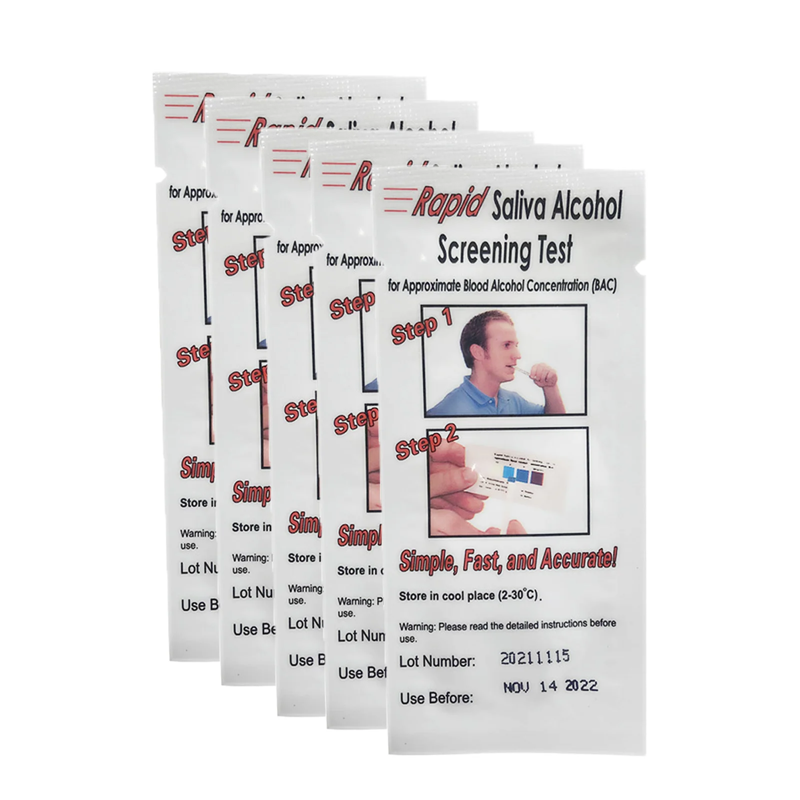 

Portable Breathalyzer Test Strips Tester Paper High Precision Exhalation Tester For Personal Commercial Use