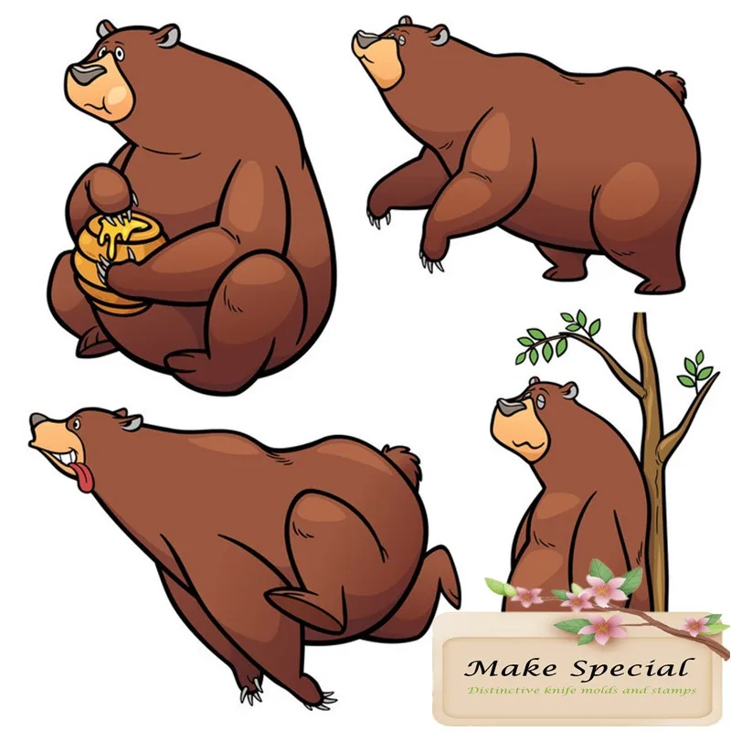 Забавные детские животные Медведь Кролик кошка мышь кролик Пасха прозрачный