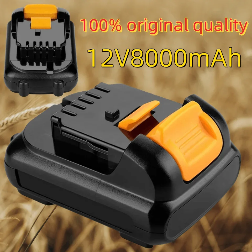 

2023 12V 8.0Ah Max Lithium Ion Battery Replacement for DeWalt DCB120 DCB123 DCB122 DCB127 DCB124 DCB121 Rechargeable Batteries