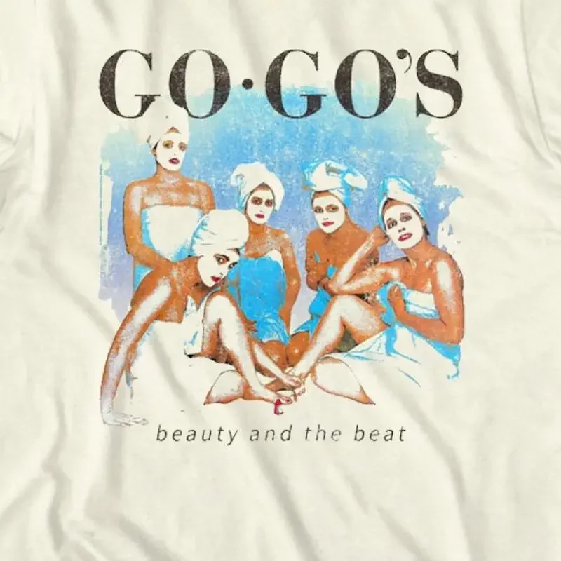Фото Популярная белая футболка The Go Gos из хлопка, размер S 234XL №1