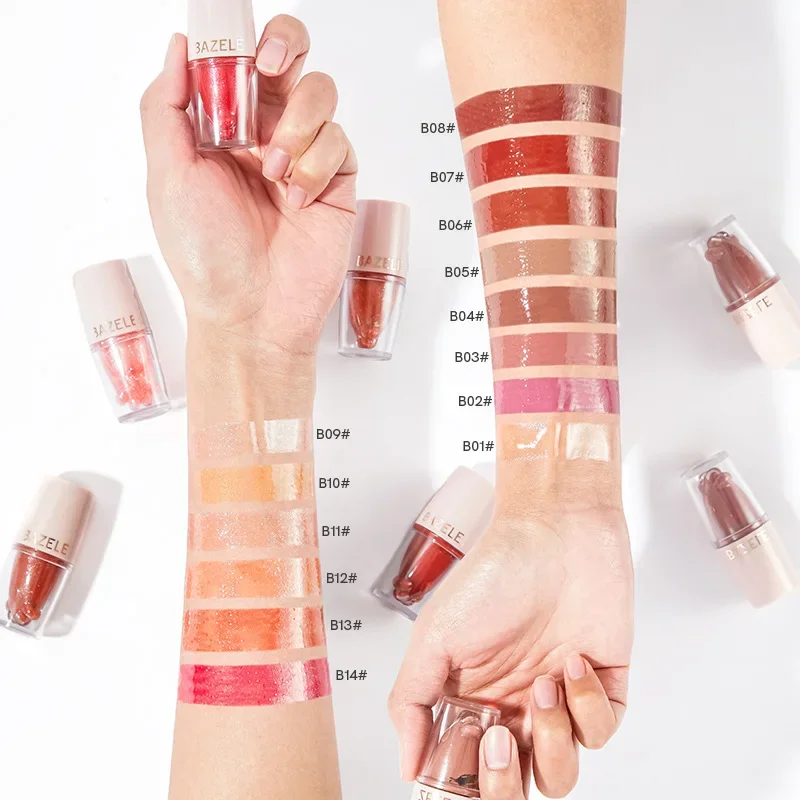 Высокое качество 14-цветная зеркальная жемчужная помада блеск для губ