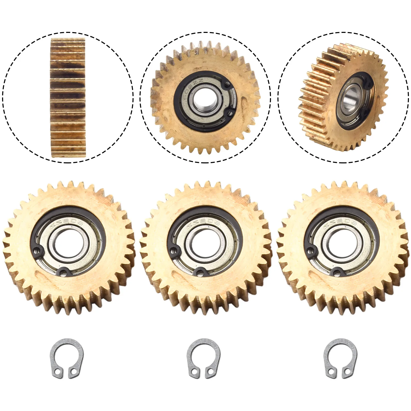 

Шестеренки с подшипниками компоненты электровелосипеда компоненты электрического велосипеда желтый 3 шт. электрический велосипед мотор совершенно новый