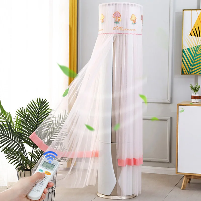 Постоянные чехлы для кондиционеров с вышивкой. Стильный круглый чехол декора