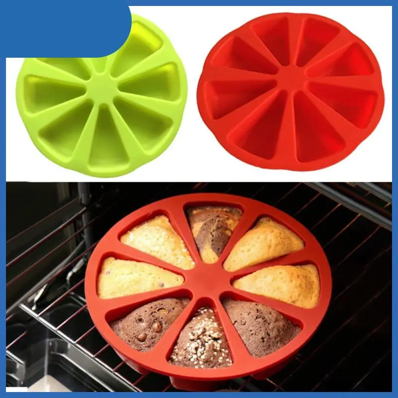 

8 Cavity Silicone Cake Mold DIY Baking Pastry Scone Pans Tools Cake Mould Oven Bread Pizza Bakeware Cake Mould Baking Supplies