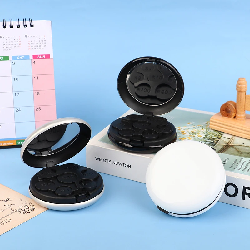 Портативный Круглый Европейский дозатор для монет кошелек коробка держатель