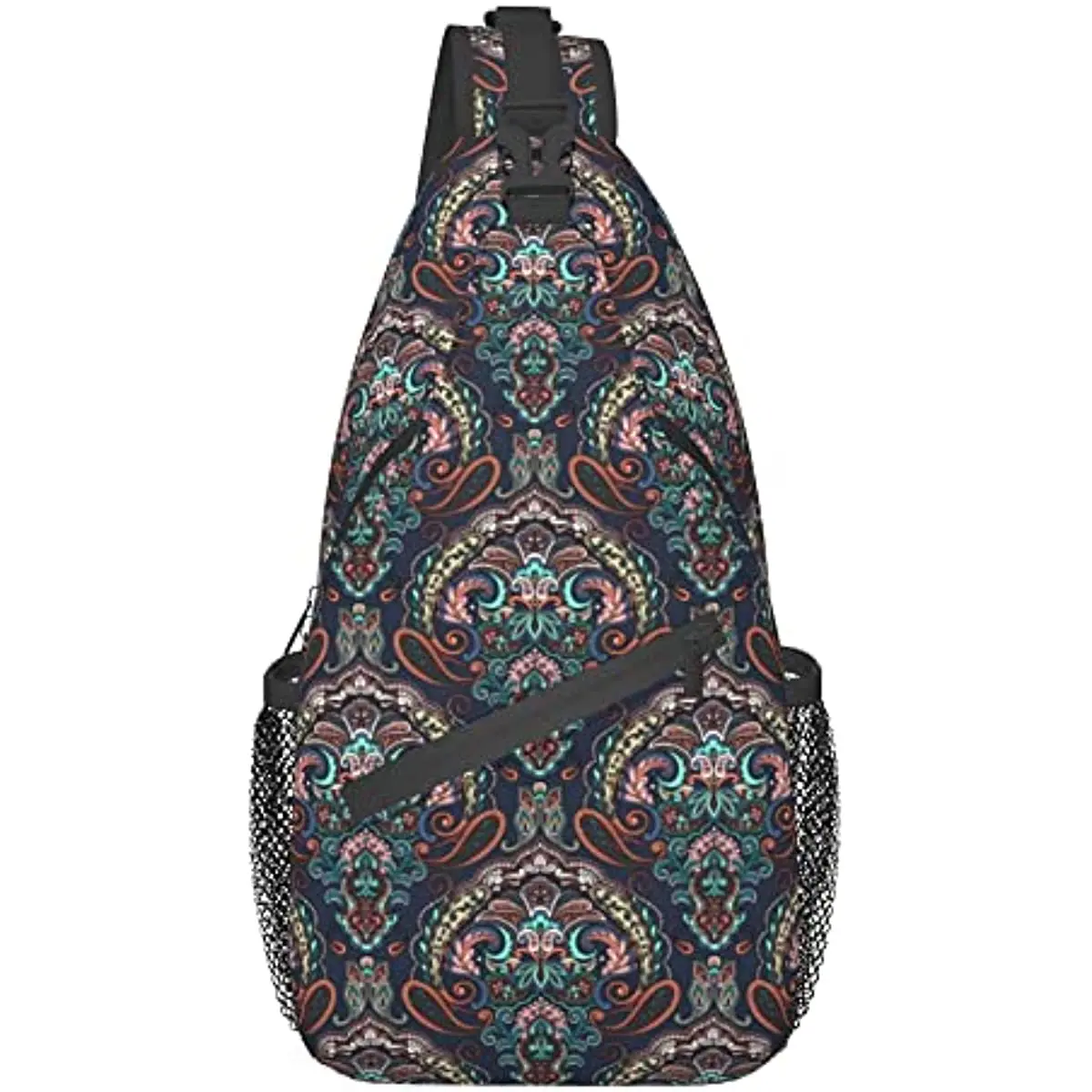 

Small Paisl-ey Sling Bag Crossbody Sling Backpack for Women Men Travel Hiking Daypack Chest Shoulder Bag