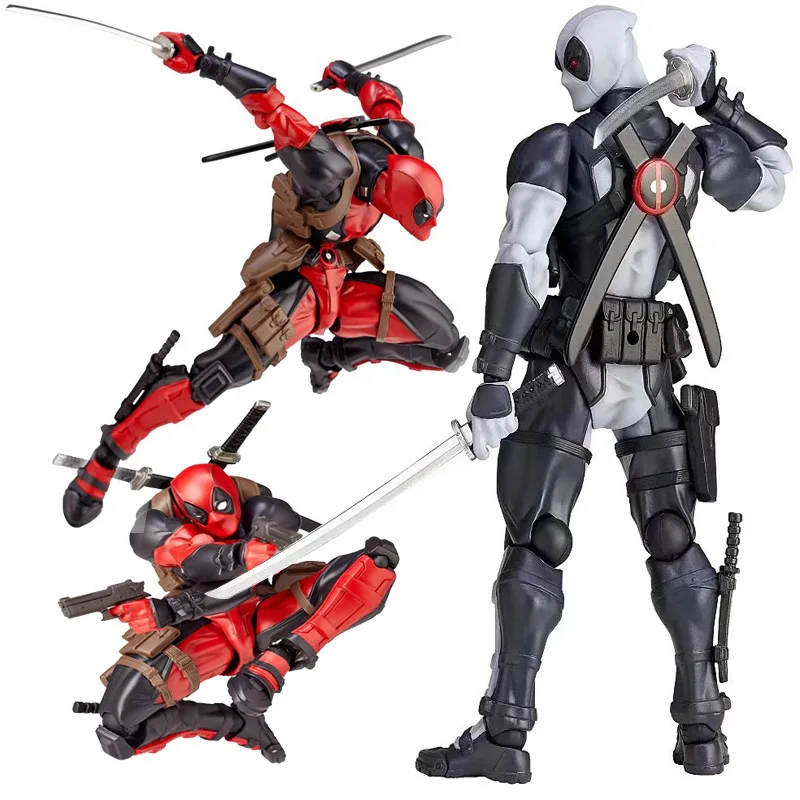 Toys Model Variant Movable Joint Dead Pool Statue With Weapons Accessories Gift