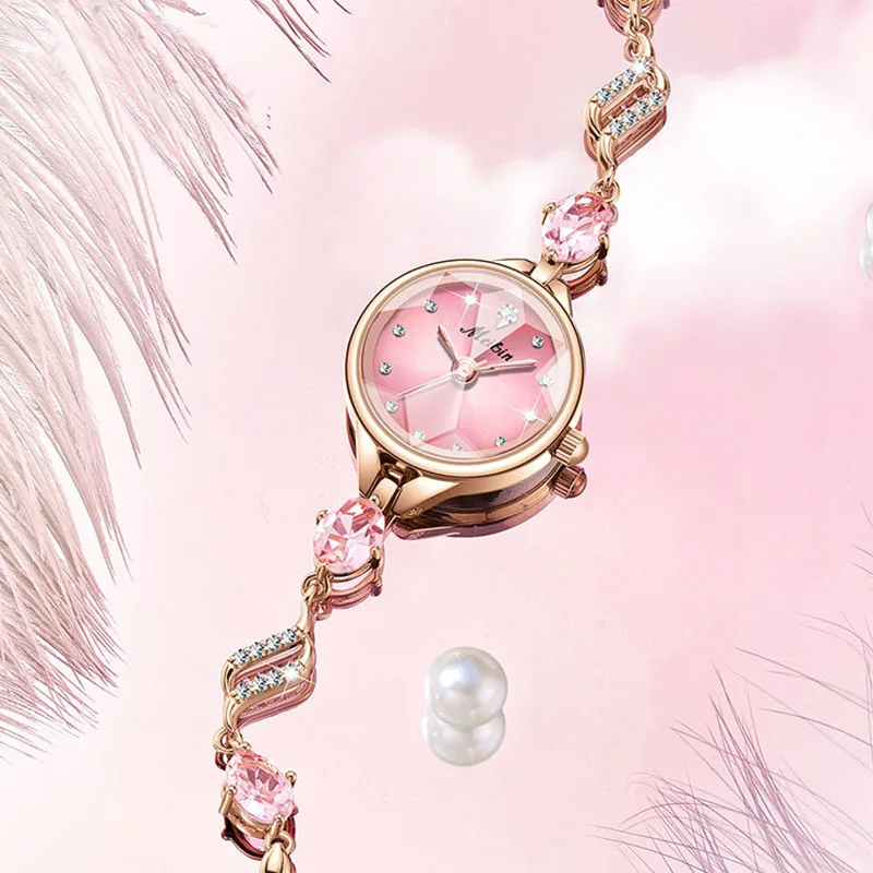 Женские часы бренда светильник Роскошные ювелирные изделия браслет