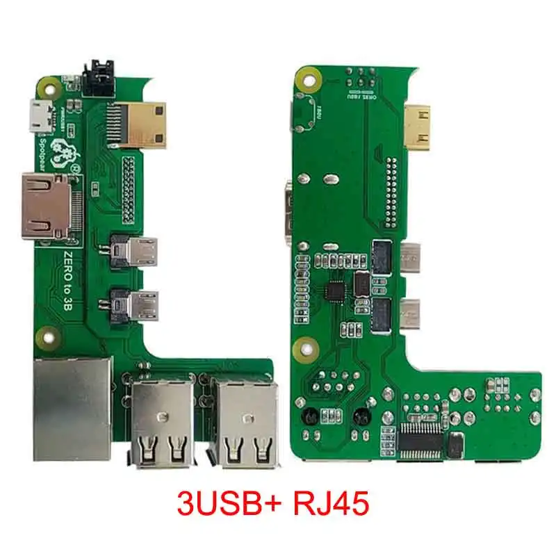 Переходник интерфейса Raspberry Pi Zero 2 Вт к 3B плата расширения Pi3 зеркальная головка Pi0