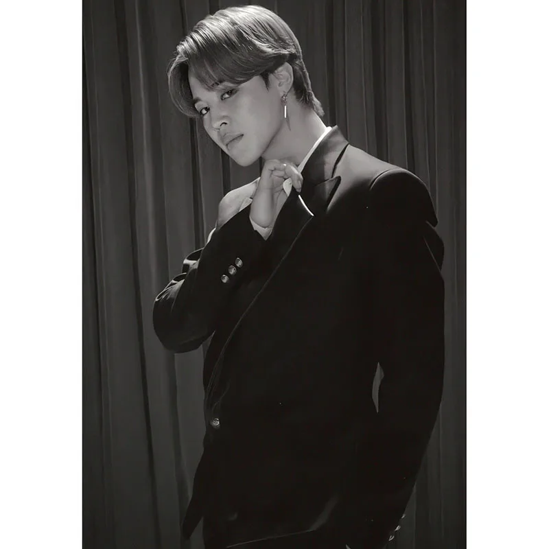 

Wholesale Kpop Bangtan Boys JUNIARY Black Adhesive Sticker HD Poster Wall Stickers Desktop Decoration Photo New Album