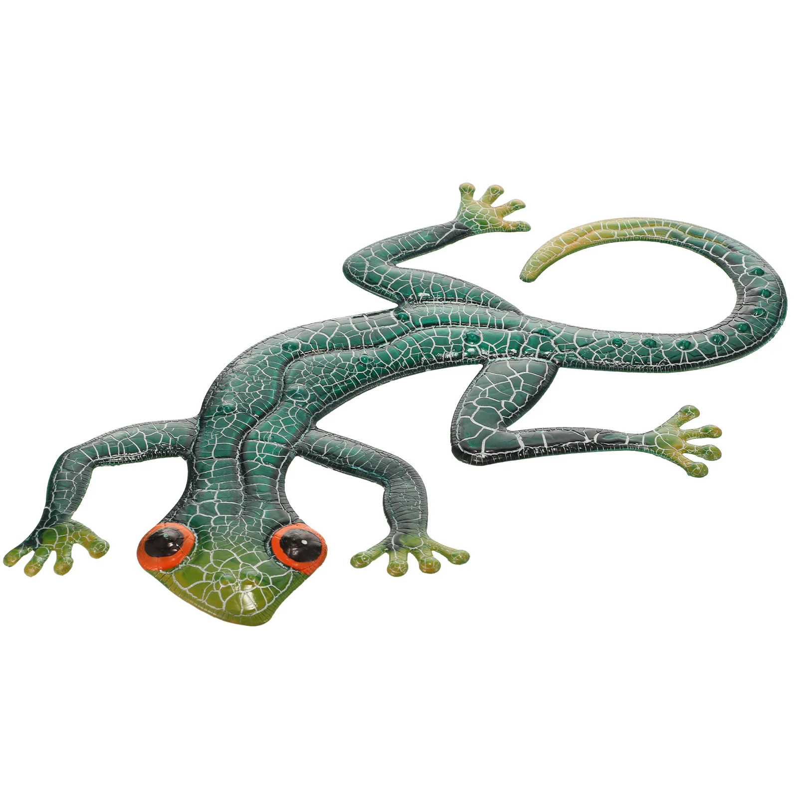 

Metal Gecko Figurines Lizard Wall Hanging Light House Decorations Home Ornament