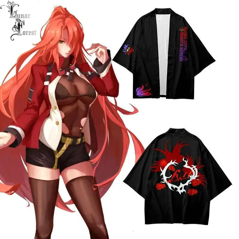 

Honkai Impact 3 Murata Himeko Printed Japanese Kimono cardigan Women Haori Yukata Summer Short Men kimono Short Sleeve Shirt