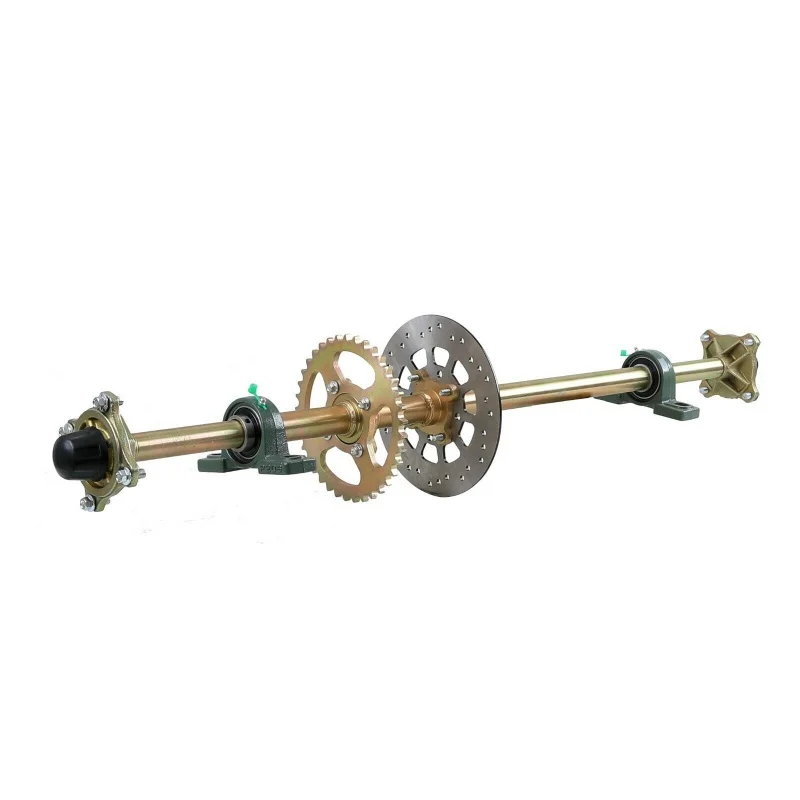 

44" Inch Rear Axle Kit Assembly Shaft Hub 530 Sprocket Brake Rotor for Buggy Quad Bike 50cc 110cc 150cc 200cc ATV Go Kart