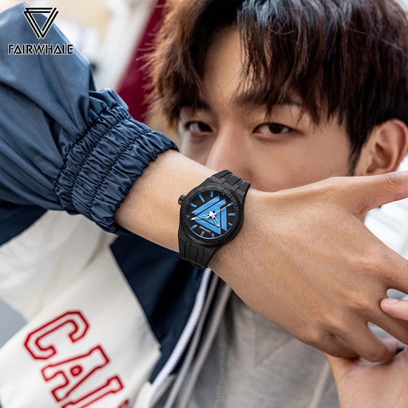 Famous Brands Mark Fairwhale Fashion Couple Watches Sports Silicone Strap Waterproof Quartz Wristwatch Lovers Free Shipping 2023