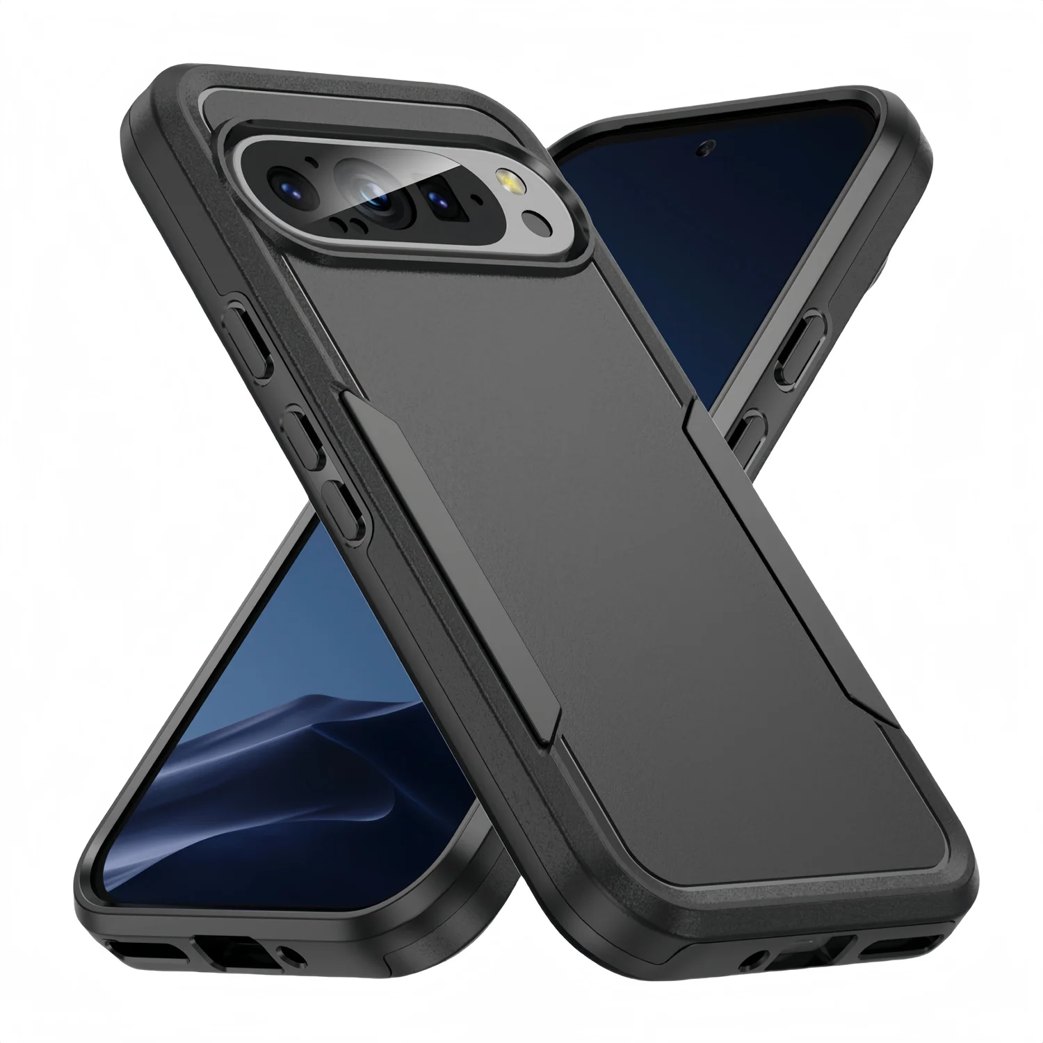 Противоударная Обложка для Google Pixel 9 Pro XL Pixel7 Pixel8 Pixel9 7 8 6 7A 8A 6A Pixel6 двухслойные Чехлы