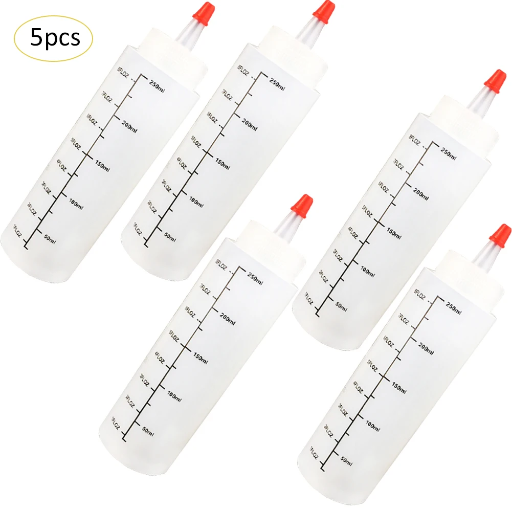 

5 шт., пластиковая бутылка для соуса, 250 мл