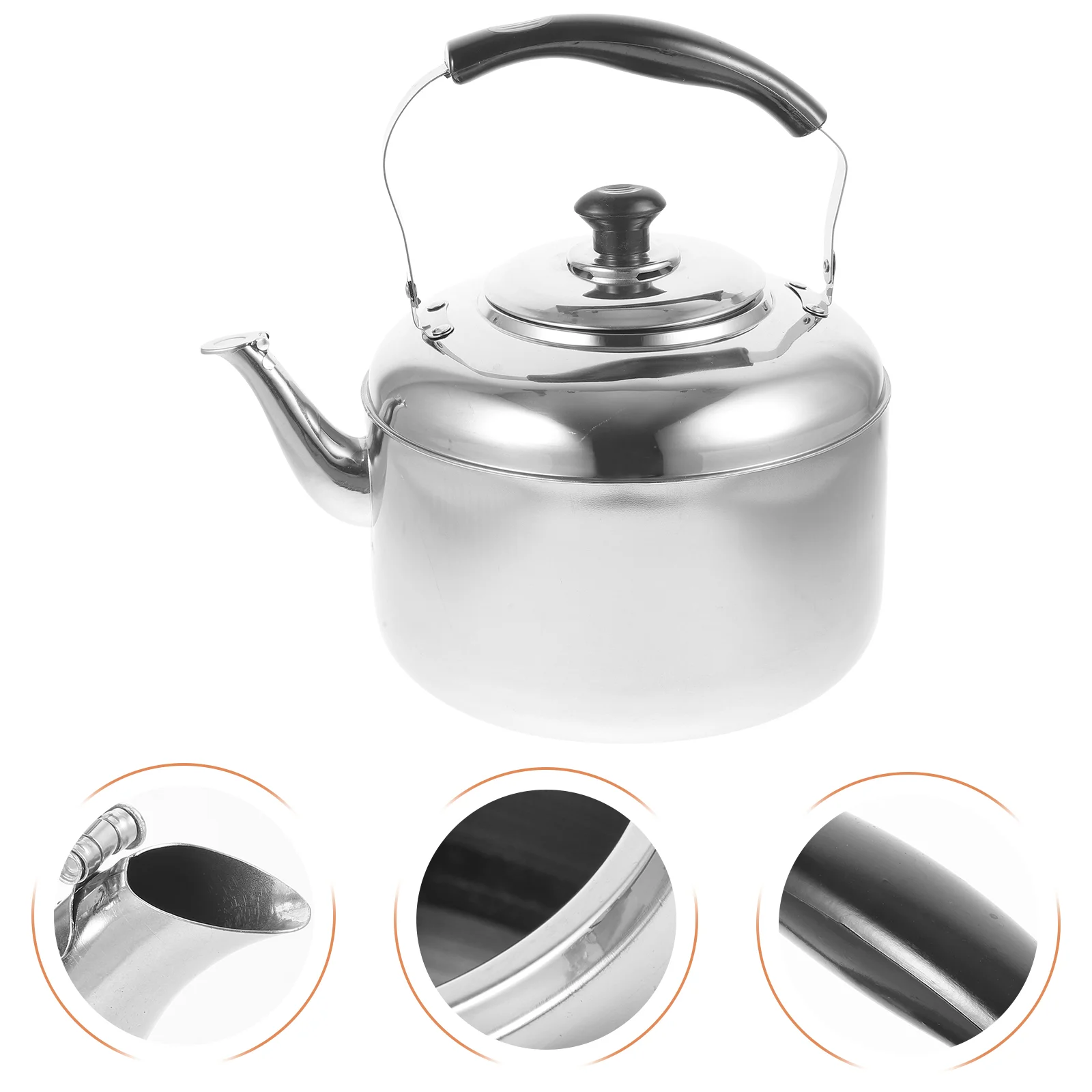 

Kettle Water Tea Pot Teapot Whistling Stovetop Steel Stove Stainless Hot Boil Kettles Large Capacity Hanging Sounding Coffee