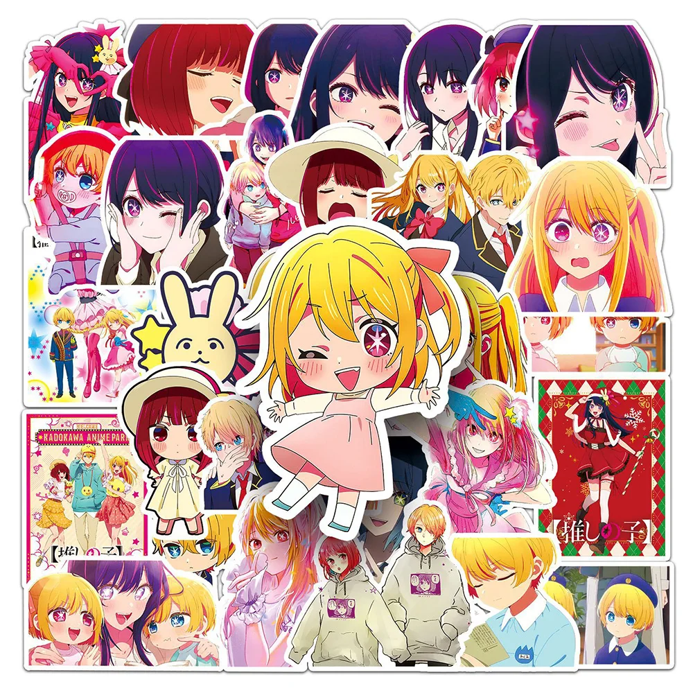 

10/30/50PCS Cartoon Oshi no Ko Anime Sticker DIY Phone Laptop Luggage Skateboard Graffiti Decals Fun for Kid Toy