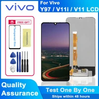 original 6 3 lcd display for vivo v11i y97 lcd touch screen digitizer assembly for vivo v11 1806 display replaceable parts
