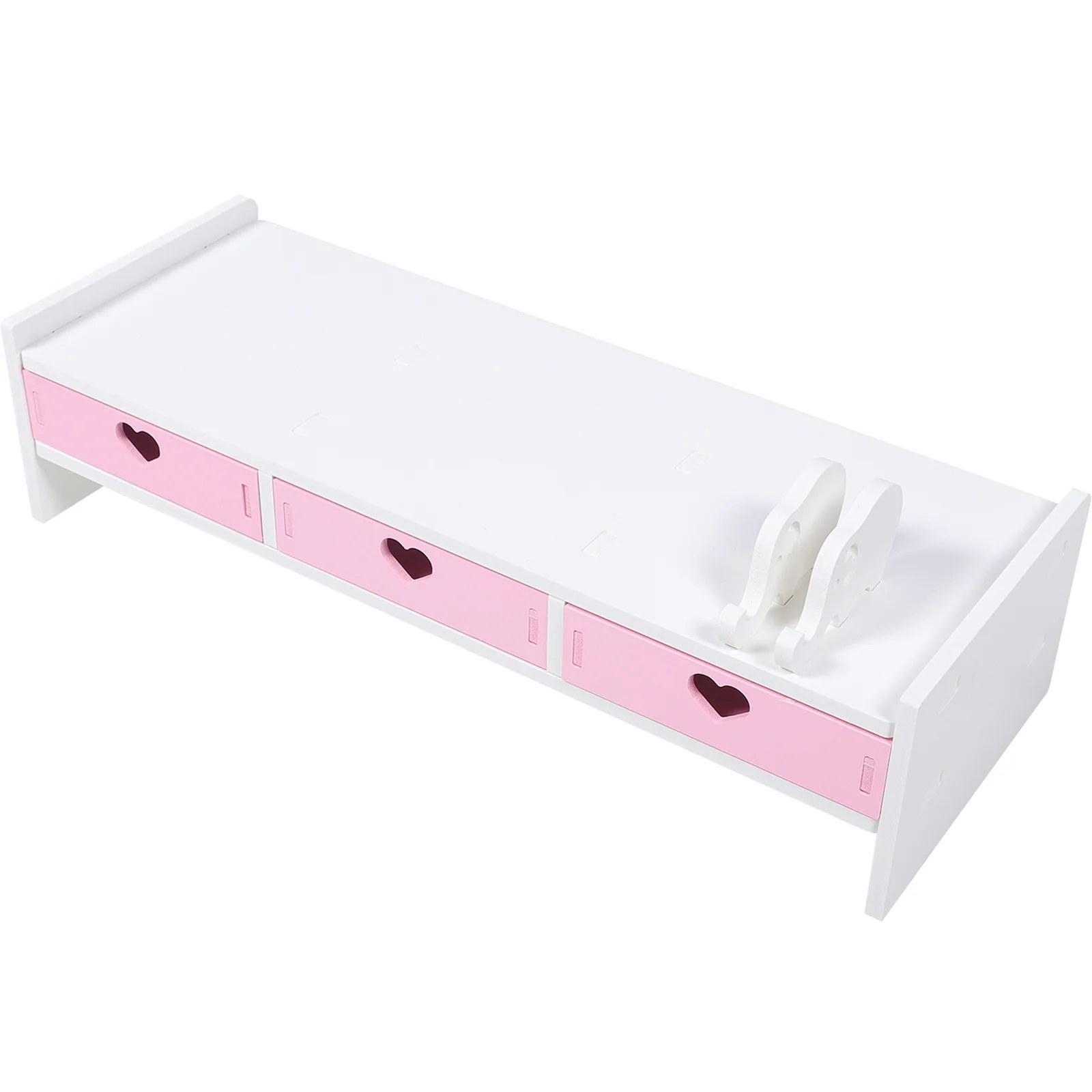 

Monitor Stand Desk Top Organizer Shelf Computer Screen Riser Heightened Rack Pvc Office Support