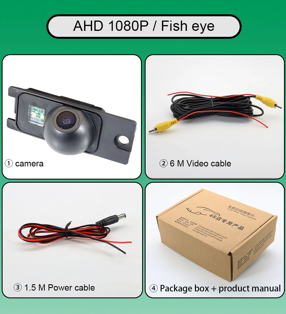 

Камера заднего вида AHD 1080P 170 ° «рыбий глаз» для Volvo S60 S60R S60L XC60 XC 60 2001 ~ 2005 2006 2007 2008 2009 HD с функцией ночного видения