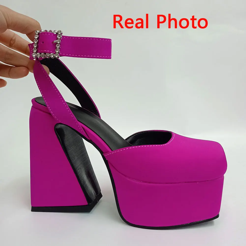 Женские босоножки на высоком каблуке KarinLuna офисные сандалии платформе удобная