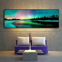 5d diy diamond painting night sky full square round aurora borealis mosaic embroidery full embroidery home decoration