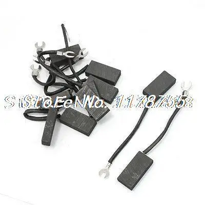 

5 Pair Planer Motor Fittings Carbon Brushes 25/64" x 51/64" x 1 37/64"