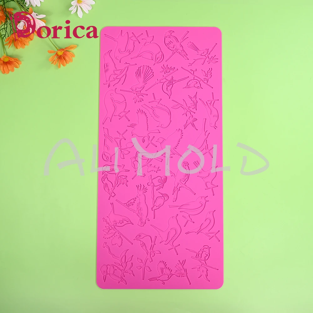 Силиконовые формы для птиц сделай сам кружевные кексов сахарной помадки мастики