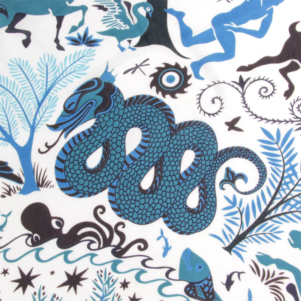 Женский шелковый шарф с принтом в ассортименте